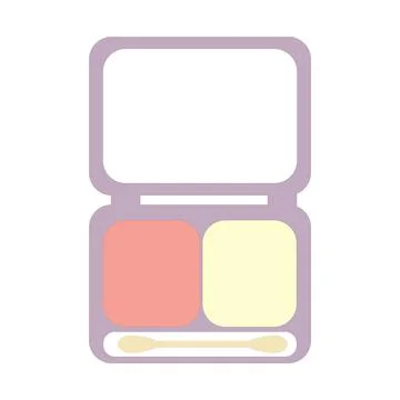 Face Powder Makeup Icon Vector Illustration Illustrazione stock