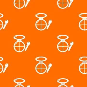 Face powder multicolor pattern vector orange Stock Illustration