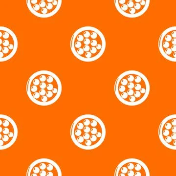 Face powder pattern orange Stockillustratie
