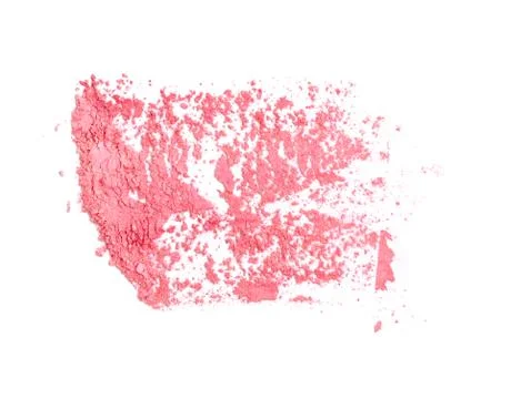 Face powder on white background Stock Photos