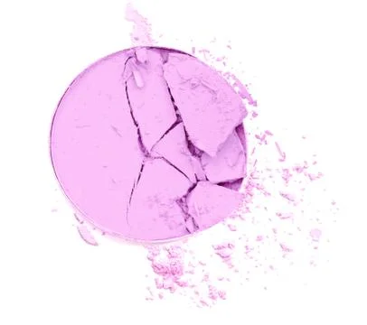 Face powder on white background Stock Photos
