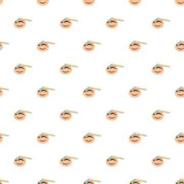Face profile with razor creating seamless pattern Stock Illustration