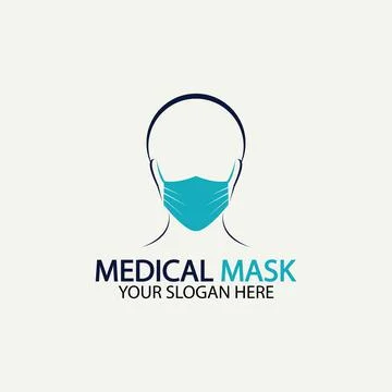 Face protection  Mask Vector logo. Medical Mask logo vector icon illustration Stock Illustration