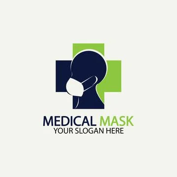 Face protection  Mask Vector logo. Medical Mask logo vector icon illustration Stock Illustration