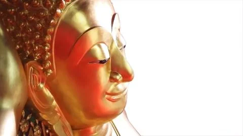 Face of reclining buddha statue Photos