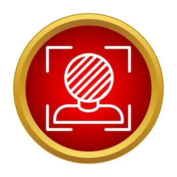 Face recognition biometric identification system for user login Stock Illustration