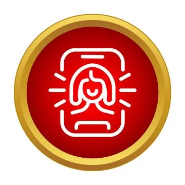 Face recognition biometric scanning for mobile device security Stock Illustration