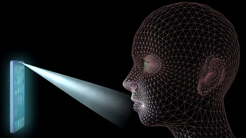 Face recognition , biometric verification scanning Stock-Footage 85020956