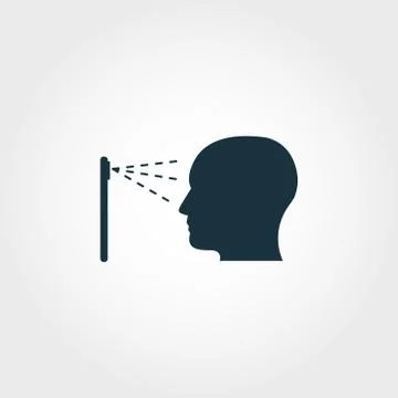 Face Recognition creative icon. Premium style design from visual device icon Stock Illustration