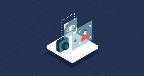 Face recognition Stock Footage 114801228