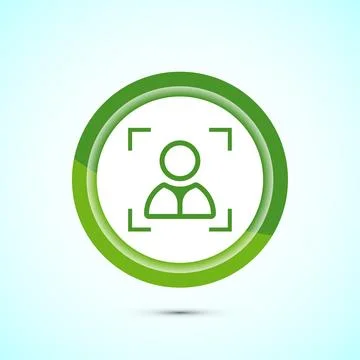 Face recognition icon design illustration, Face scanning sign, biometric ic.. Stock Illustration