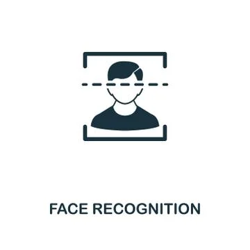Face Recognition icon. Premium style design from security icon collection. UI Stock Illustration