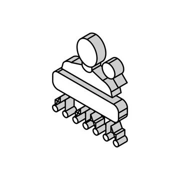 Face recognition isometric icon vector illustration Stock Illustration