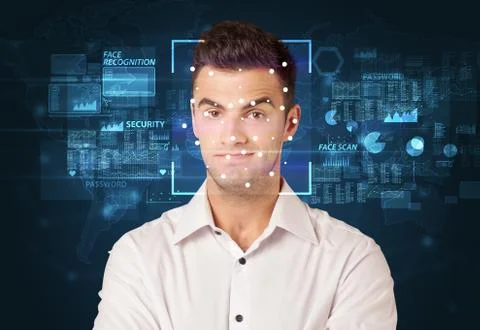 Face Recognition System Stock Photos