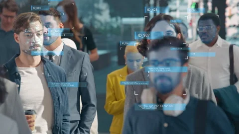 Face Recognition Technology Stock Footage 320885692