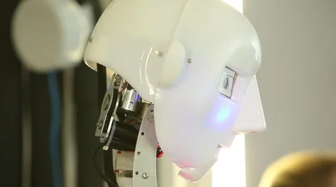 Face Robot Artificial Intelligence Stock Footage 48835257