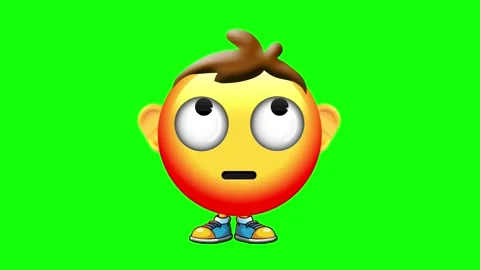 Face With Rolling Eyes Emoji Loop Animation Stock Footage 323969497