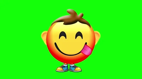 Face Savoring Food Emoji Loop Animation | Stock Video | Pond5