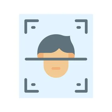 Face Scan Icon Image. Stock-Illustration