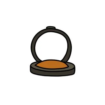 Face sculptor doodle icon, vector colour illustration Stock Illustration