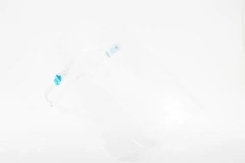 A face shield isolated on white Stock Photos