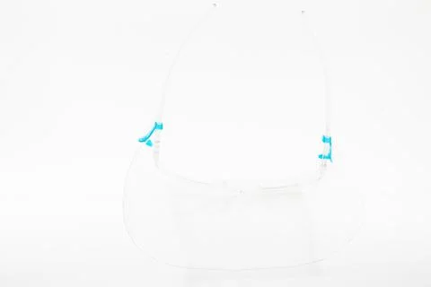 A face shield isolated on white Stock-Fotos