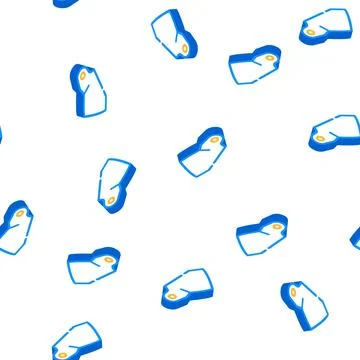 Face shield motorcycle isometric icon seamless pattern Stockillustratie