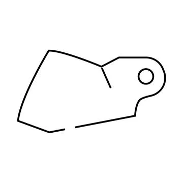 Face shield motorcycle line icon vector illustration Stock Illustration