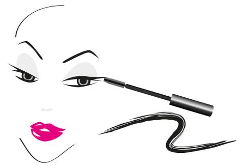 Face sketch Stock Illustration