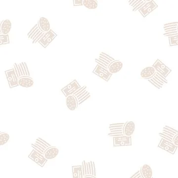 Face sponges glyph seamless pattern Stock Illustration