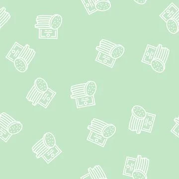 Face sponges line seamless pattern Stock Illustration