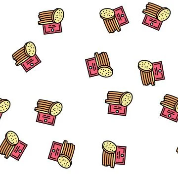 Face sponges vector seamless pattern Stock Illustration