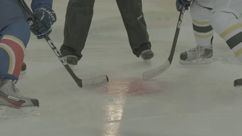 Face-off spot Stock Footage 91027335