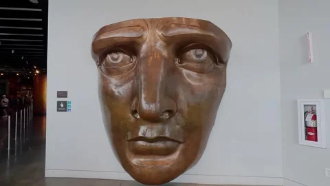 Face of the statue of liberty Stock Footage 252092895