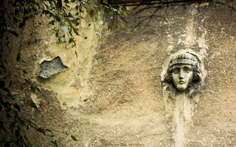 Face in Stone Stock Photos