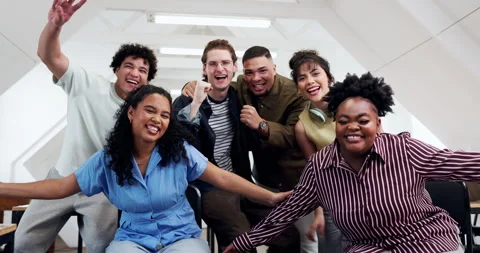Face, team or excited in office for creative award recognition, exclusive scoop Stock Footage 346754736