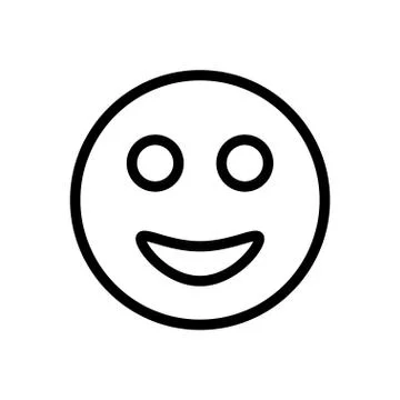 Face thin line icon Stock Illustration