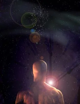 Before the face of time Stock Illustration