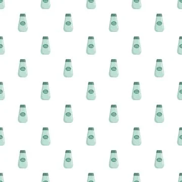 Face toner bottles creating a skin care pattern Ilustración de archivo