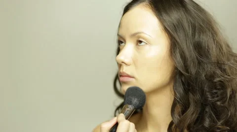 Face tonning  Stock Footage 63044546