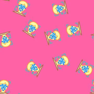 Face tracking augmented reality vector seamless pattern Stock Illustration