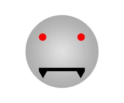 Face with vampire expressions Stock Illustration