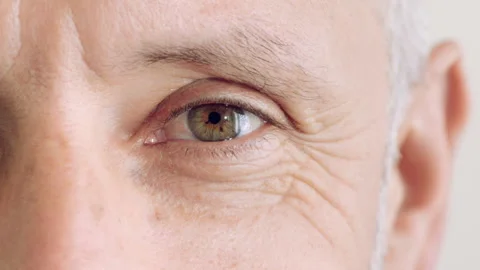Face, vision and optical with closeup of eye for retina health, optometry and Stock Footage 336686817