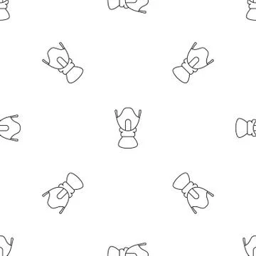 Face winter protection pattern seamless vector Stock Illustration