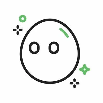 Face Without Mouth icon vector image. Stock Illustration