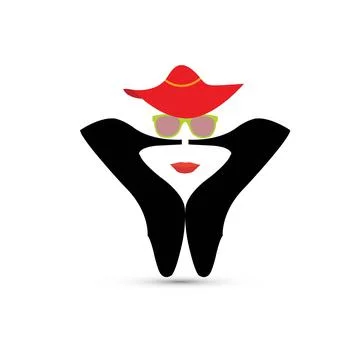 Face of a woman Stock Illustration