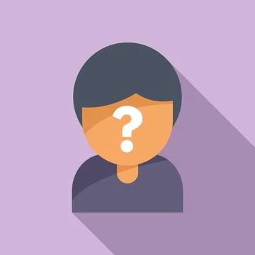 Face work hidden icon flat vector. Customer job イラスト素材