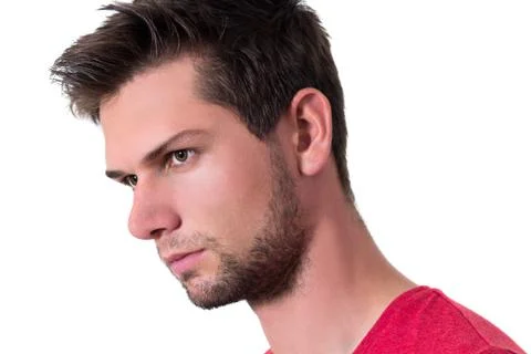 Face of a young man Stock Photos