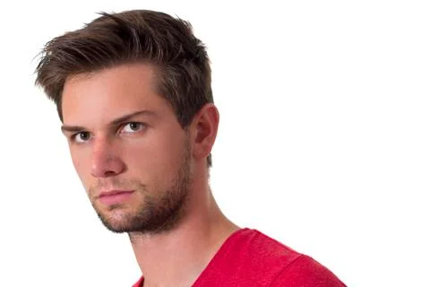 Face of a young man Stock Photos