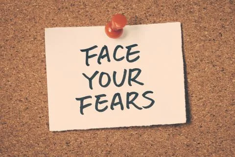 Face your fears Stock Photos